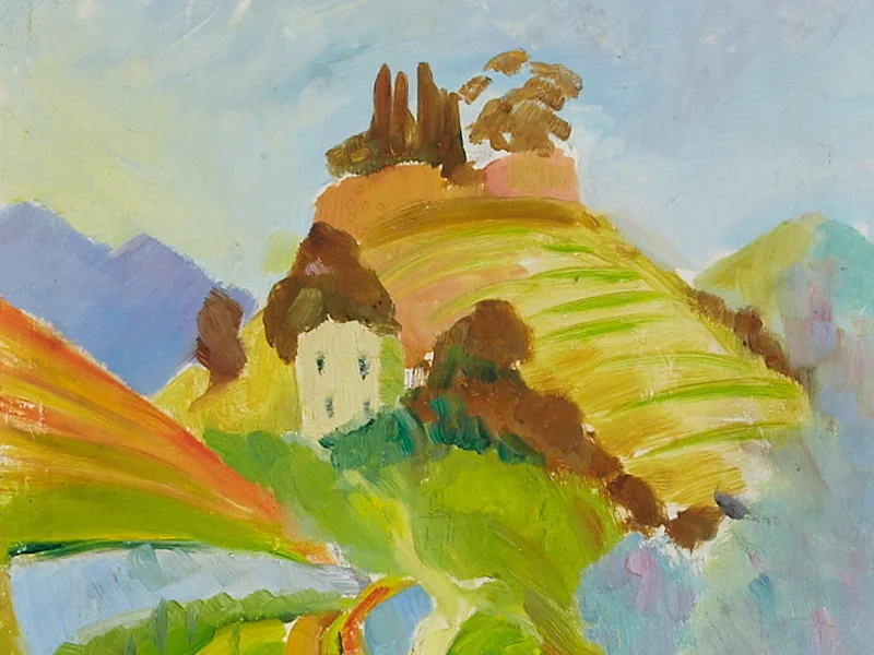 1898-Torsten Jovinge - Paesaggio alpino